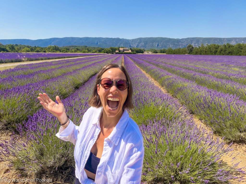 France, Luberon, Me with Lavender