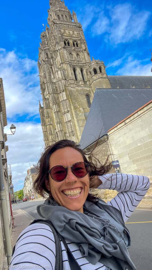 France, Tours, Me by Cathedral
