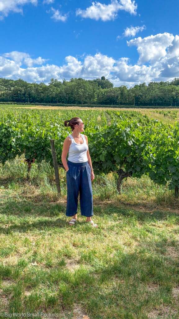 France, Bordeaux, Me in Vineyard