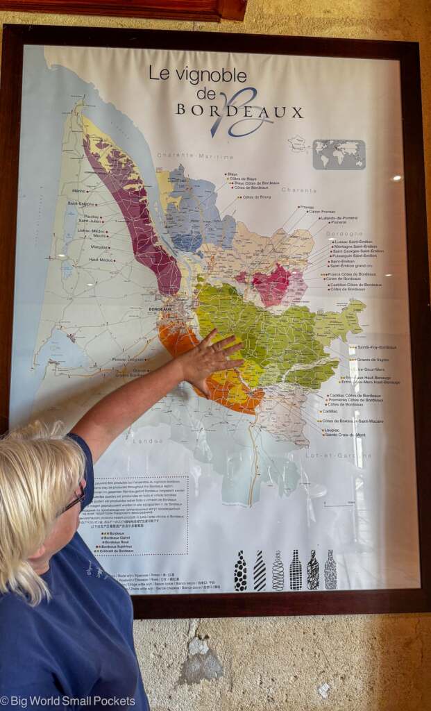 France, Bordeaux, Wine Map