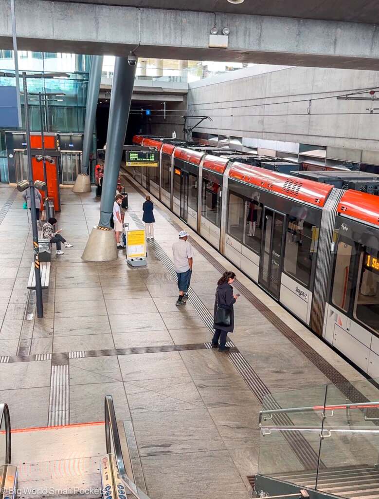 Norway, Bergen, Airport Light Rail Station