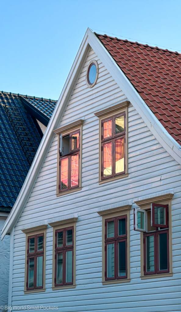Norway, Bergen, House at Sunset