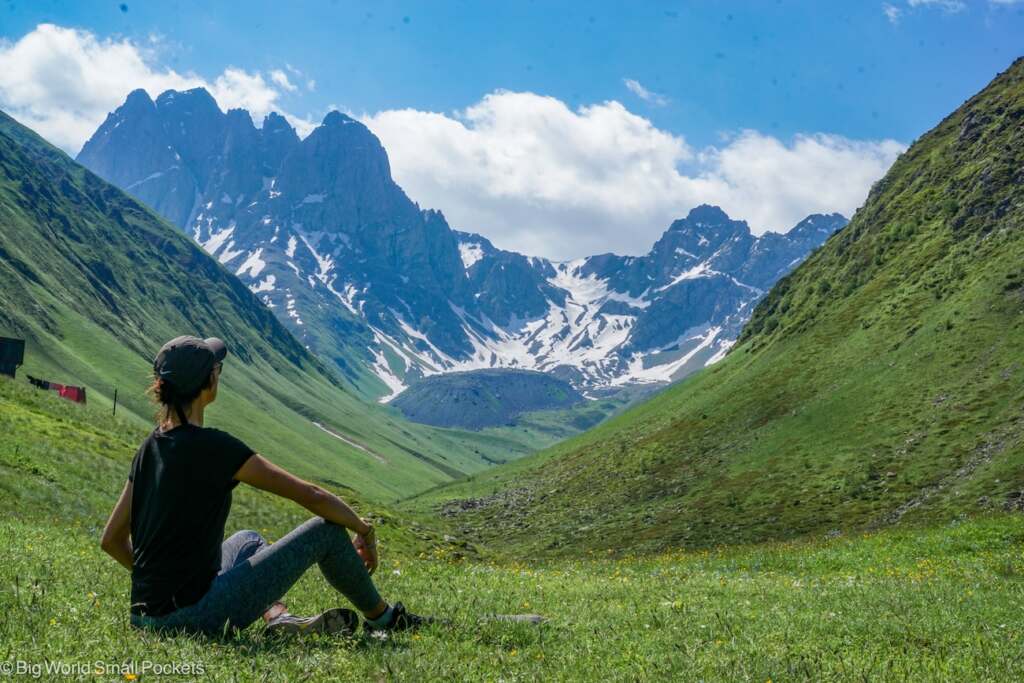 Georgia, Kazbegi, Me in Mountains
