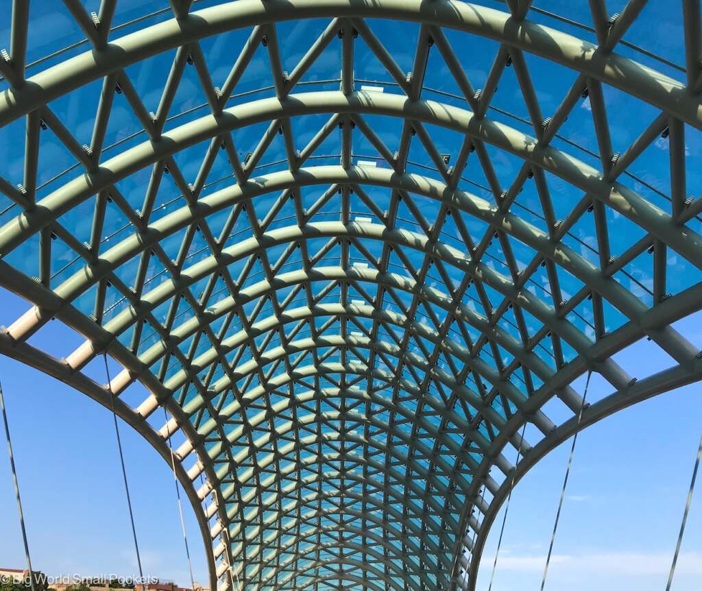 Georgia, Tbilisi, Modern Bridge Architecture
