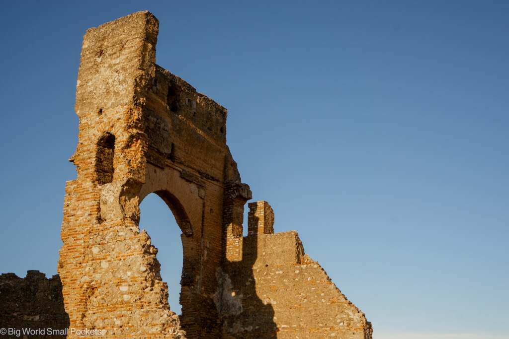 Morocco, Fez, Ruin at Sunset