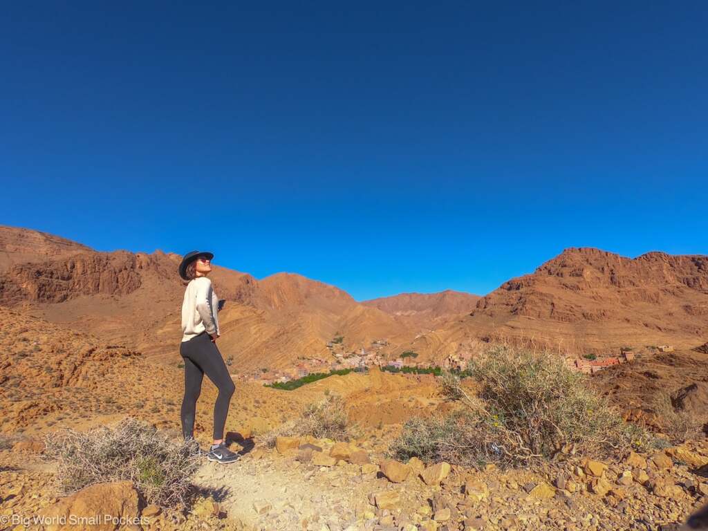 Morocco, Todra Gorge, Me in Rocky Landscape