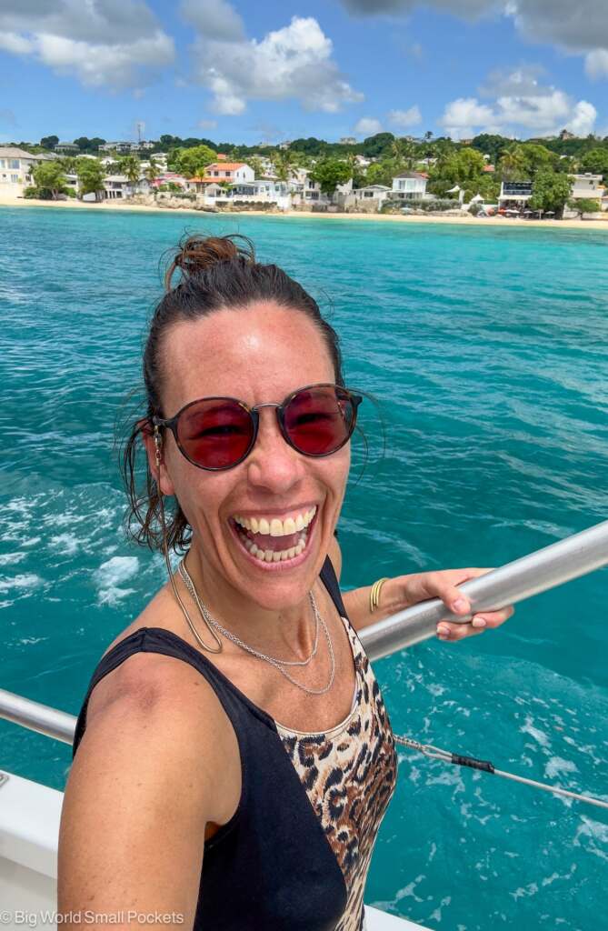 Barbados, Bridgetown, Me on Snorkel Tour