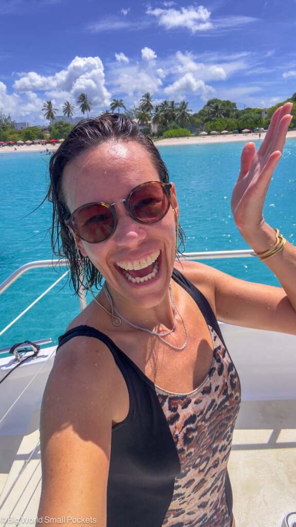 Barbados, Catamaran Tour, Me on Boat