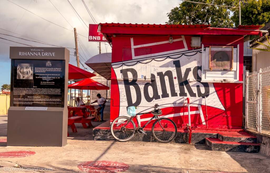 Barbados, Rhianna Drive, Banks Sign