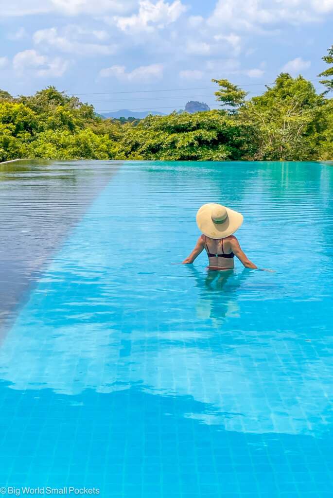 Sri Lanka, Hotel Pool, Me in Water