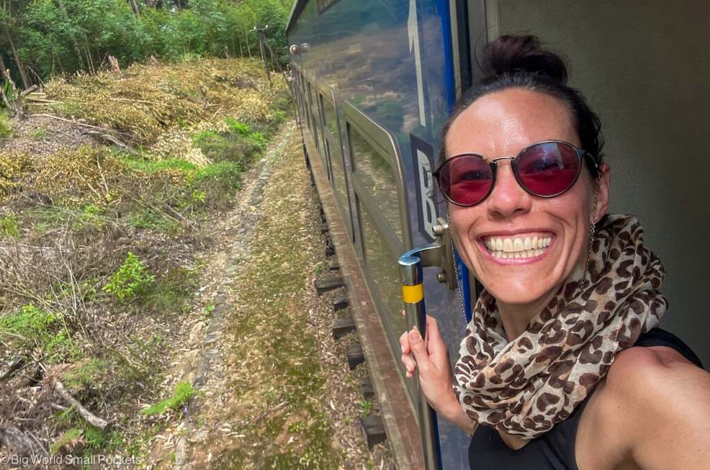 Sri Lanka, Kandy to Ella Train, Me by Window