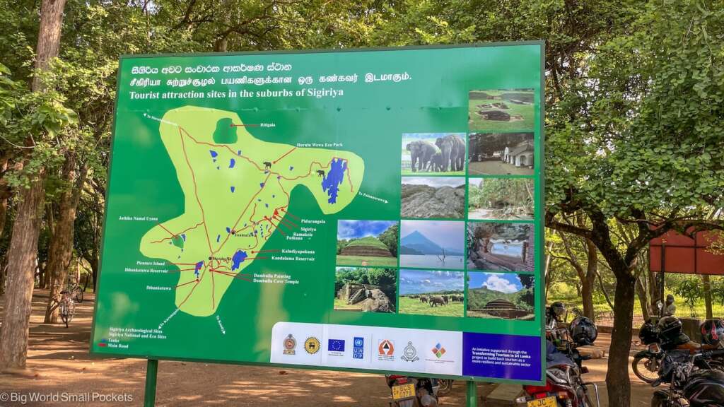 Sri Lanka, Sigiriya, Map